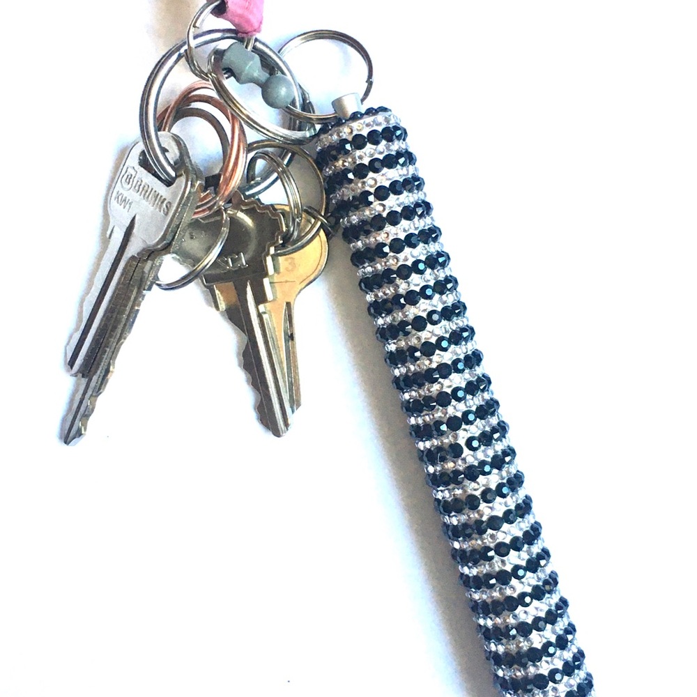 NEW Reusable bling straw with rhinestone case